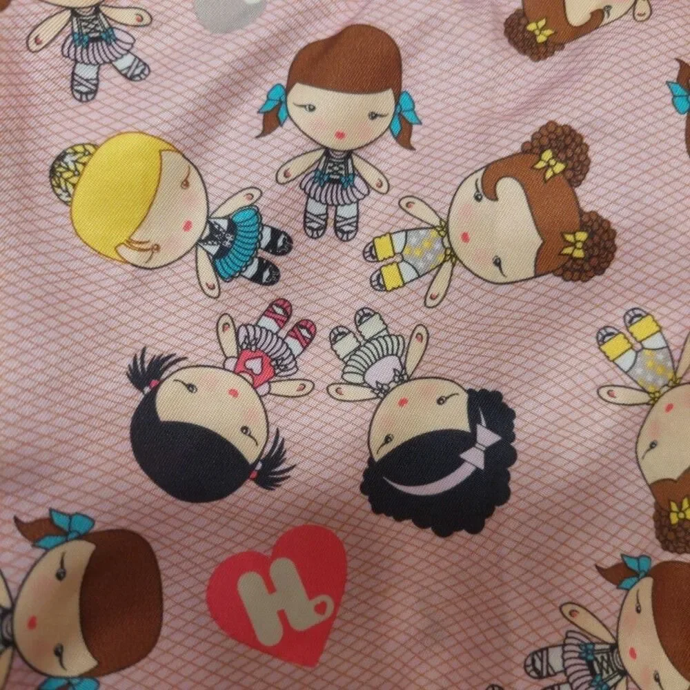 Y2K Harajuku Lovers Balerina Girls Dolls Pink Purse Messenger Bag Shoulder Strap